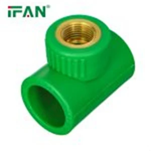 Green PPR Brass Male Tee Fitting 2